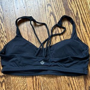 Lululemon Free To Be Black Bra sz 6